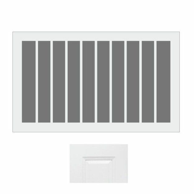 (image for) Aspen White 30" x 15" Plate Rack - ASP-PR3015