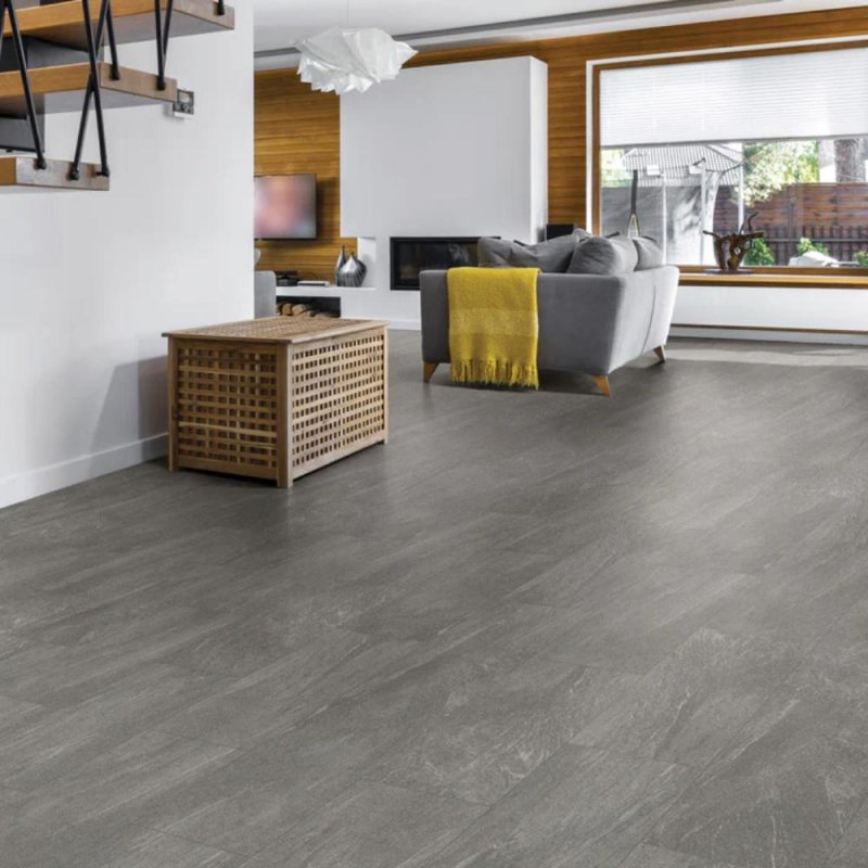 (image for) Tarkett Progen 12" x 24" Rigid Click LVT - Varenna Stone Fossil - 270288007