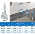 (image for) PROGRESS PROFILES PROLEVELING SYSTEM PRSL-2 2 mm (3/32") Linear Levelers - 100 Pieces