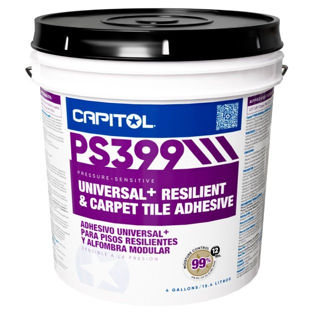(image for) CAPITOL PS399 Universal+ Resilient Flooring & Carpet Tile Adhesive - 4 Gal