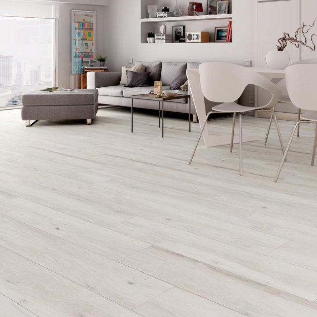 (image for) Parkay Porcelain Costa Large 9" x 48" Porcelain Tile Plank- Atelier Blanco PT-PARCOSLARBLA
