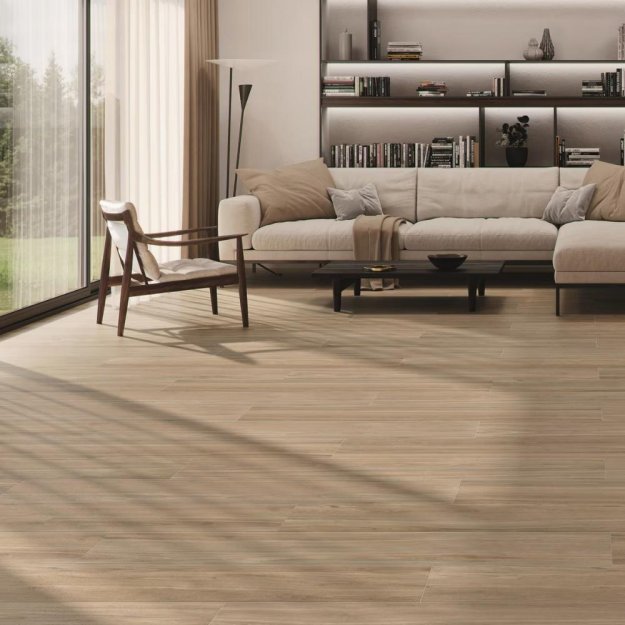 (image for) Parkay Porcelain Regatta 9" x 47" Porcelain Tile Plank- Havsta Camel PT-PARREGHAVCAM