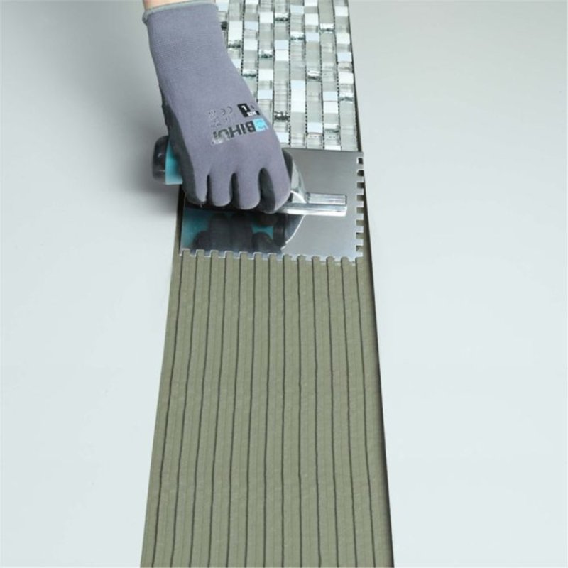 (image for) BIHUI PTMN06 Mini Square Notch Trowel w/ Soft Grp - 1/4"