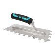 (image for) BIHUI PTSB06 Square Notch Trowel w/ Soft Grip - 1/4"