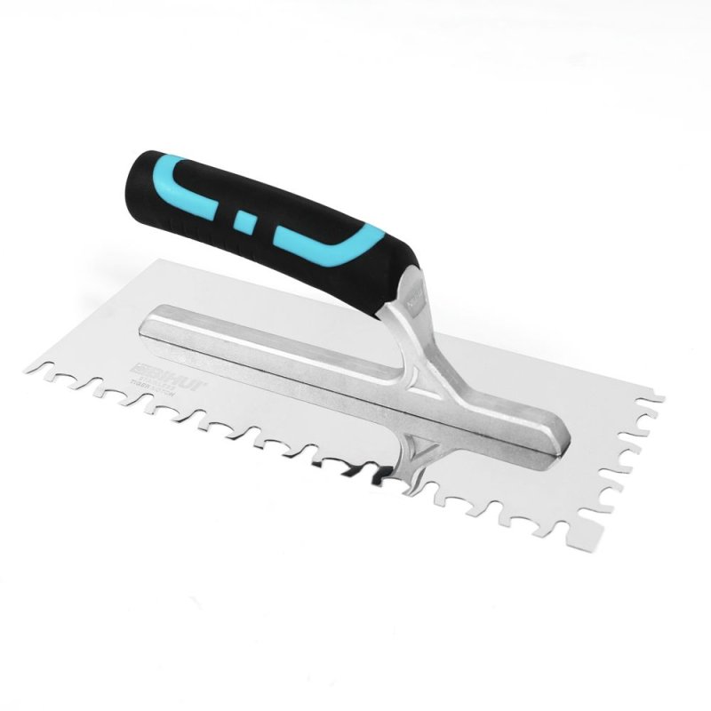 BIHUI PTSBTG Notch Trowel w/ Soft Grip - Tiger Notch