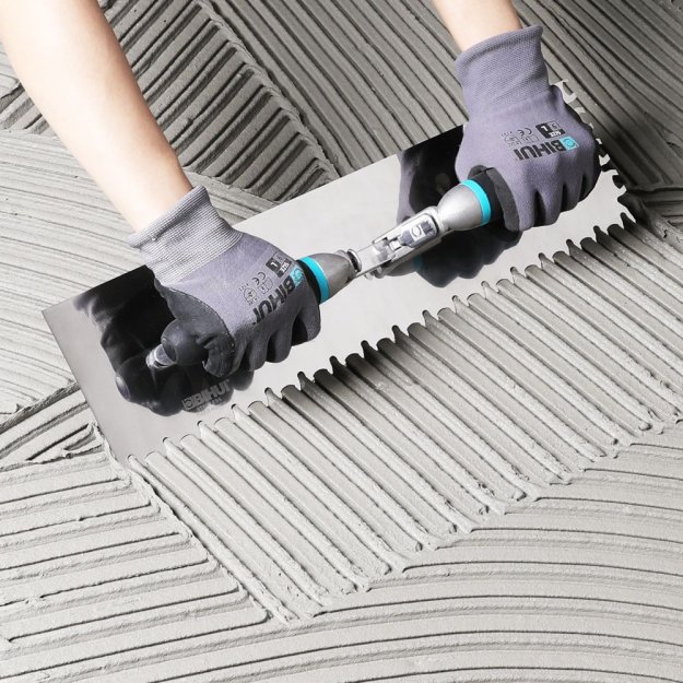 (image for) BIHUI PTSJG8 Switchable Notched Trowel Set w/ Round Notch Blade - 8 Pieces