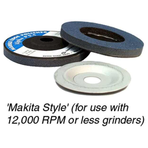 (image for) ALPHA PVAMSB 4" MS Polishing Wheels Medium 220 Grit - 10 Pack