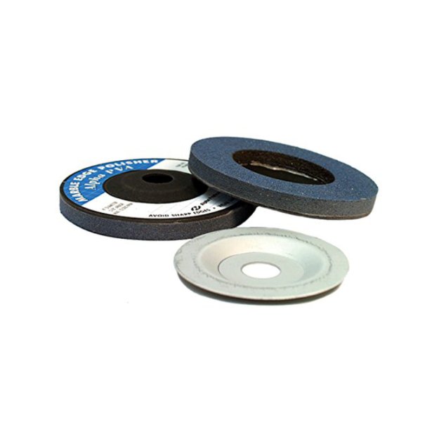 (image for) ALPHA PVAMSY 4" MS Polishing Wheel Extra Fine 600 Grit - 10 Pack