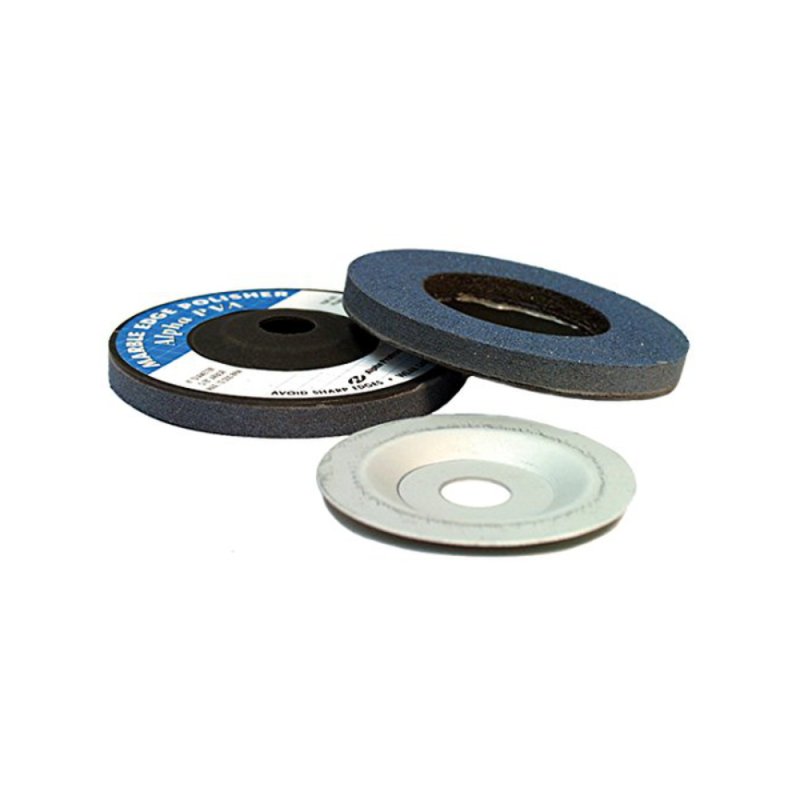 (image for) ALPHA PVAMSY 4" MS Polishing Wheel Extra Fine 600 Grit - 10 Pack