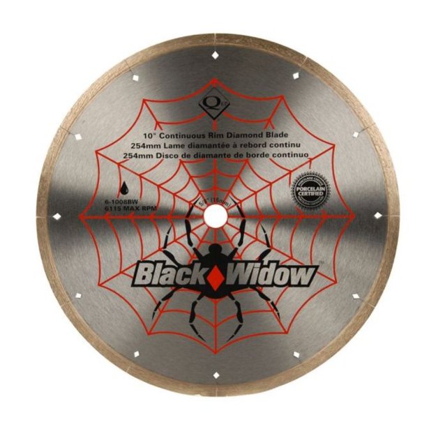 (image for) QEP 6-1008BW Black Widow 10" Diamond Blade