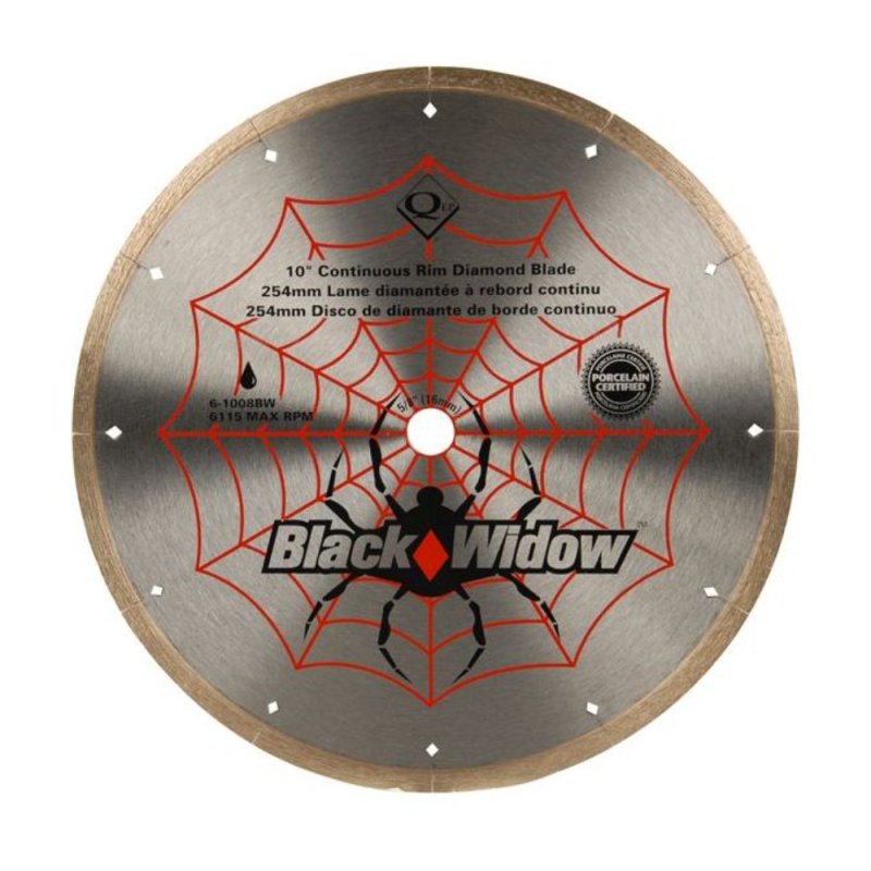 QEP 6-1008BW Black Widow 10\" Diamond Blade