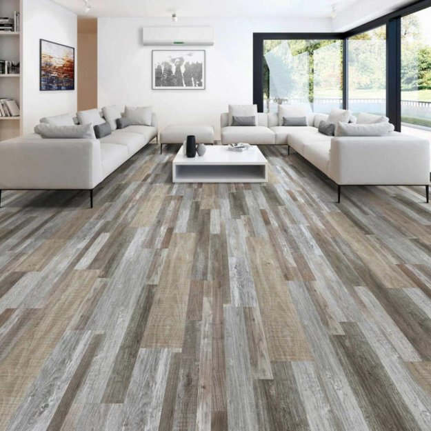 (image for) Next Floor Groundwork 7 1/4" x 48 Luxury Vinyl Plank DB - Restoration Multi-strip - 423 824