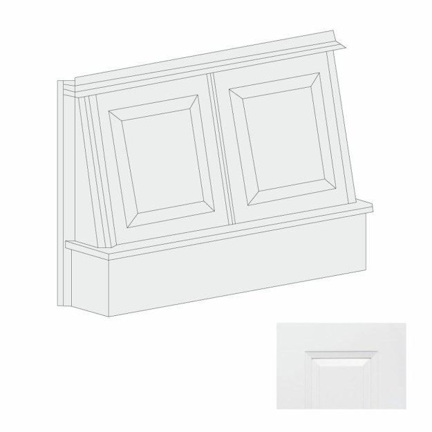 (image for) Aspen White 30" Range Hood Front - ASP-RHF30
