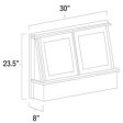 (image for) White Shaker 30" Range Hood Front - WS-RHF30