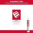 (image for) ROBERTS 8600-10C NOSE BOND Stair Nose Adhesive - 10 Oz Tube