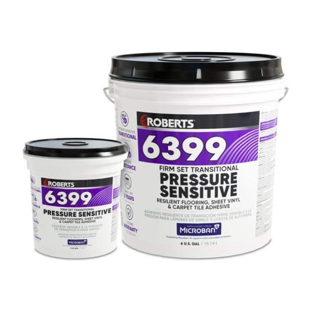 (image for) ROBERTS 6399 Firm Set Transitional Pressure Sensitive Adhesive - 4 Gal