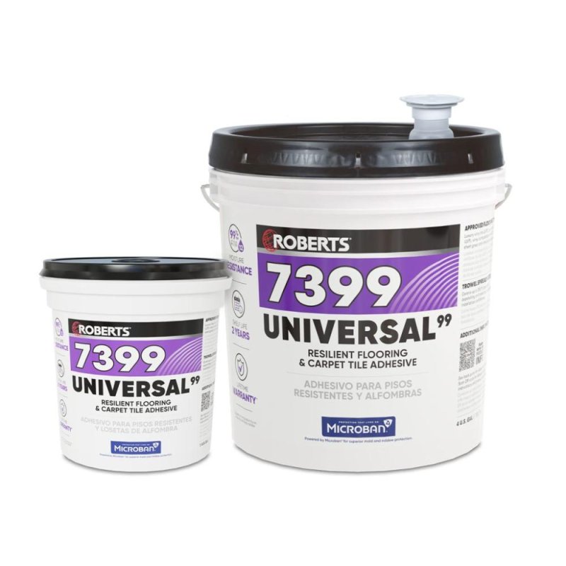 ROBERTS 7399-4 UNIVERSAL99 Resilient Flooring & Carpet Tile Adhesive - 4 Gal