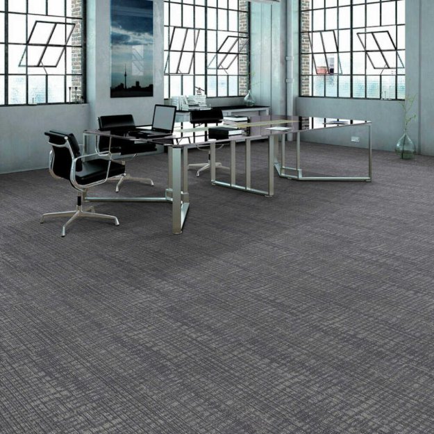 (image for) Next Floor Invincible II 19.7" x 19.7" Solution-Dyed Nylon Fiber System Carpet Tiles - Rockface NF851012