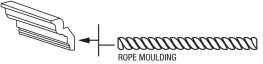 White Shaker 8' Rope Insert Molding - WS-ROPE8