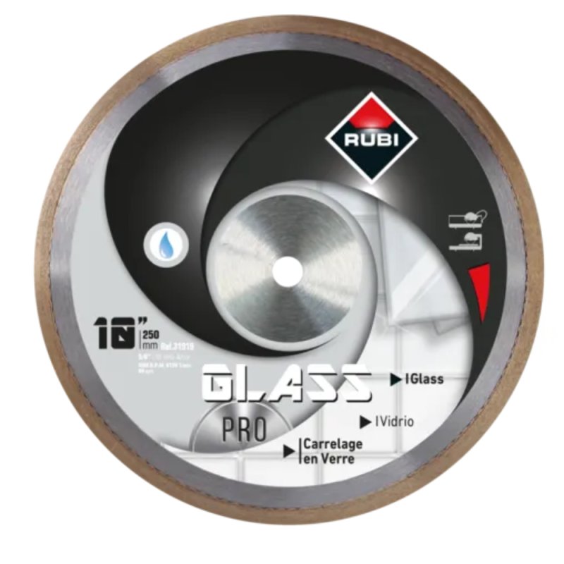 RUBI 31919 GLASS PRO Diamond blade (WET) - 10\"