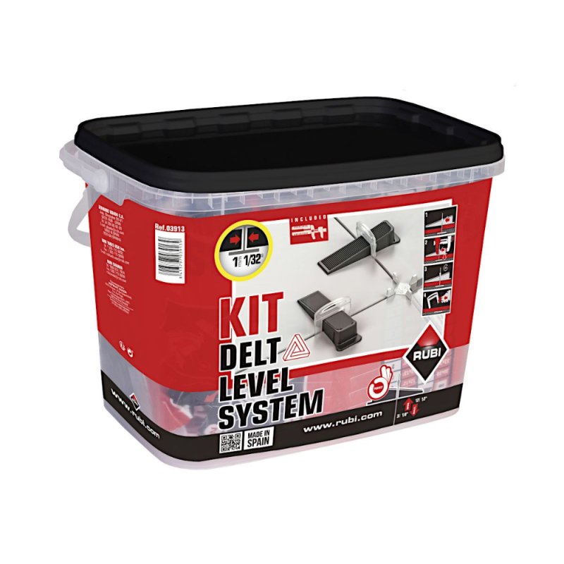 RUBI 03914 1/16\" Delta Tile Leveling System Kit