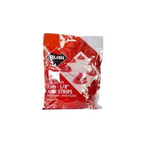 RUBI 35946 1/8" Cyclone Level System Flat Base Clips - 100 Bag