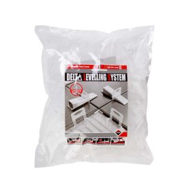 RUBI 02846 1/16" Delta Leveling Clips for 1/2" to 3/4" Tiles - 100 Pieces