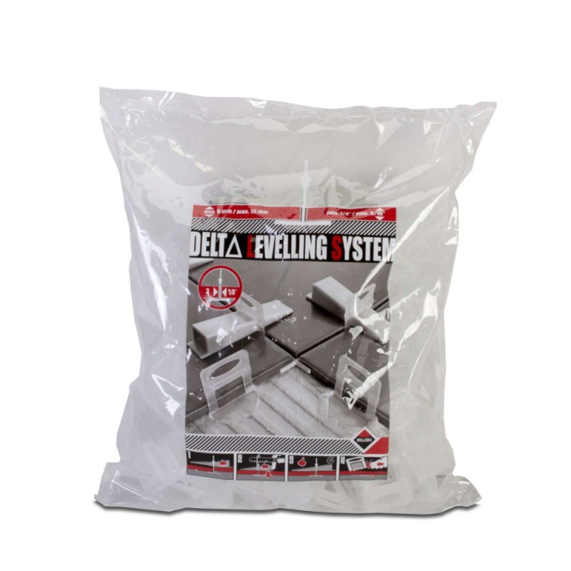 (image for) RUBI 03941 1/8" Delta Tile Leveling Clips - 200 Pieces