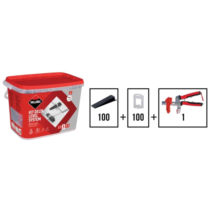 (image for) RUBI 03956 1/32" Delta Tile Leveling System Kit