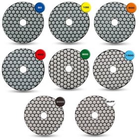 RUBI 4" Dry Polishing Pads