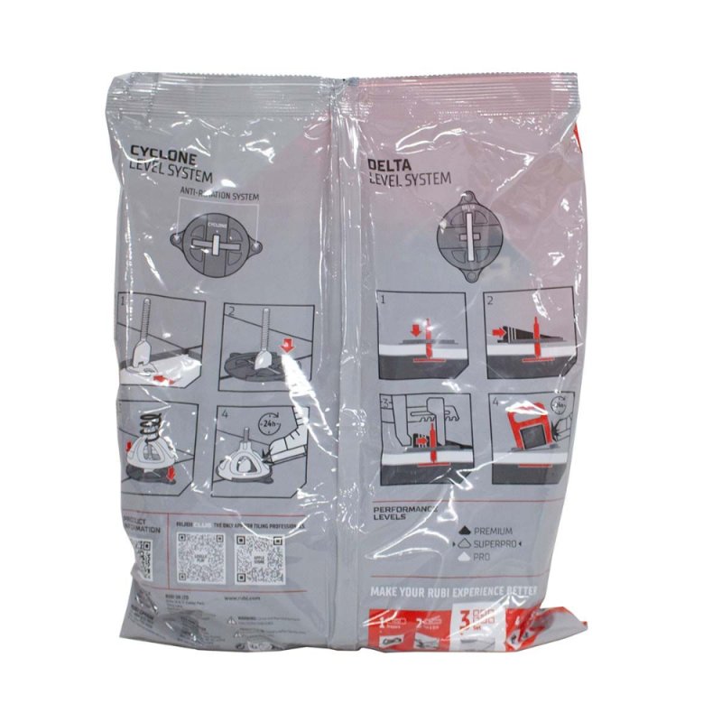 (image for) RUBI 16902 Anti-Friction Ceramic Tile Leveling Protector - 100 Pieces