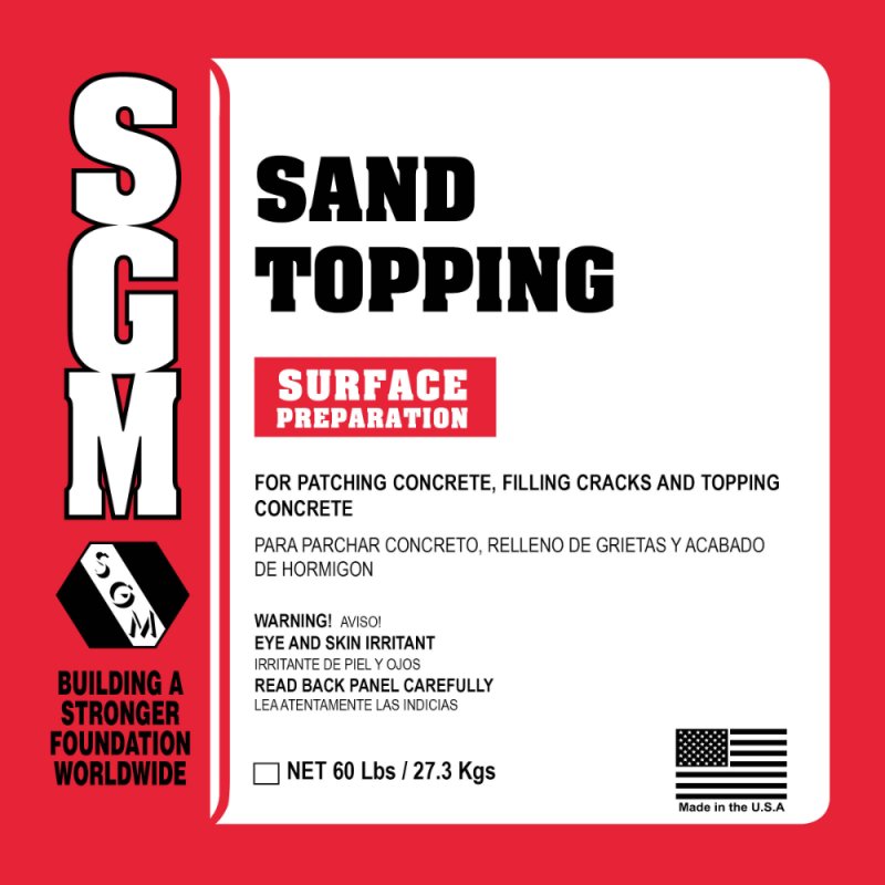 (image for) SGM PLBSM5 Sand Topping 60 Lbs.
