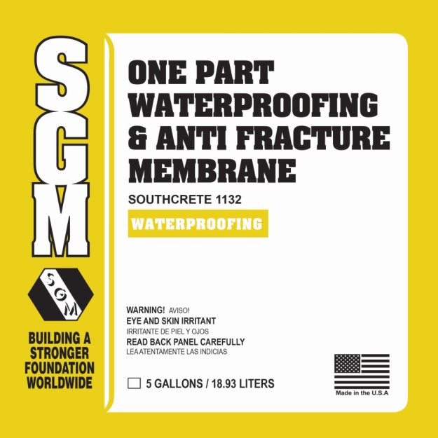 (image for) SGM SC1132 Southcrete 1132 One-Part Liquid Anti-Fracture & Waterproofing Membrane - 5 Gal.