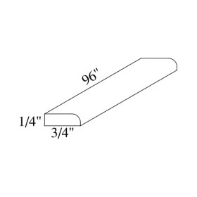 Castleton 8' Scribe One Side Molding - CAS-SCRIBE1