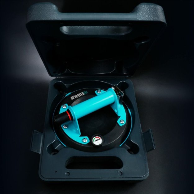 (image for) BIHUI SCVG8 Vacuum Pump Suction Cup Kit w/ Gauge - 8"
