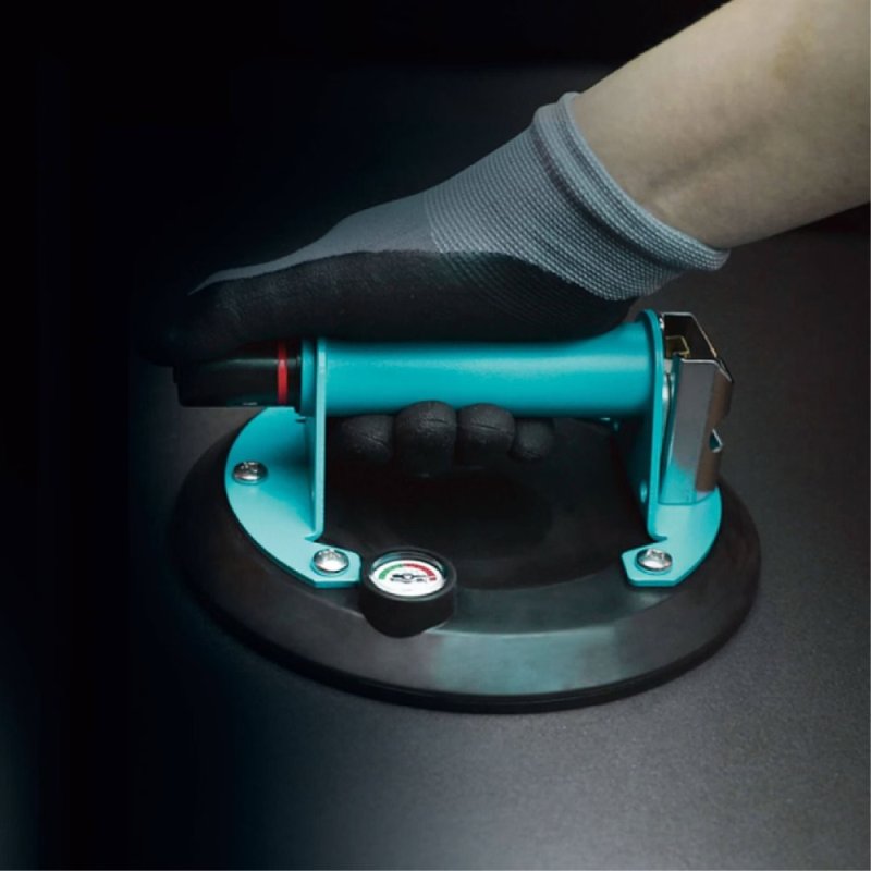 (image for) BIHUI SCVG8 Vacuum Pump Suction Cup Kit w/ Gauge - 8"