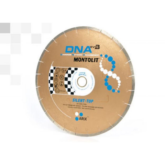 (image for) MONTOLIT SCXS-T400 16" Gold Line DNA Silent Top SEGMENTED Rim Blade