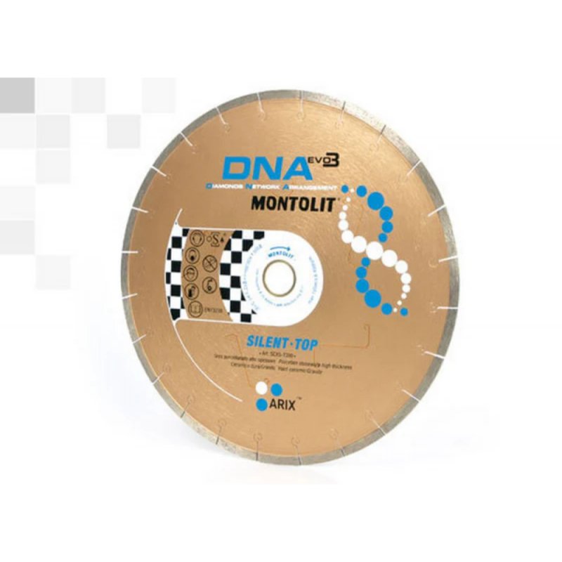 MONTOLIT SCXS-T400 16\" Gold Line DNA Silent Top SEGMENTED Rim Blade