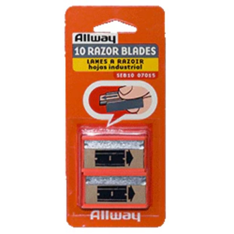 ALLWAY SEB10 Single-Edge Razor Blades - 10 Pack