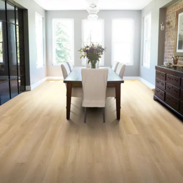 AMERITEC 9\" x 60\" Luxury Vinyl Plank - 39824 Euro Linen