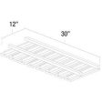 (image for) White Shaker 12" x 30" Stem Glass Holder - WS-SGH