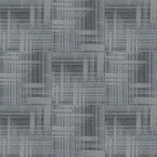 Next Floor Bandwidth 19.7\" x 19.7\" Solution-Dyed Nylon Carpet Tiles - Silver Lining NF883007