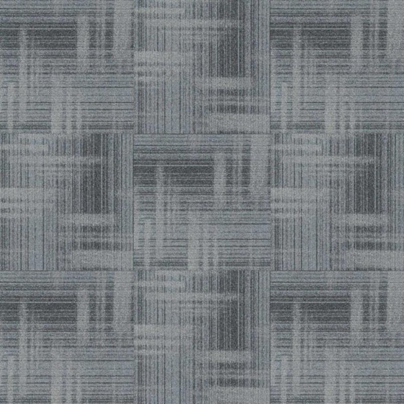 Next Floor Bandwidth 19.7\" x 19.7\" Solution-Dyed Nylon Carpet Tiles - Silver Lining NF883007
