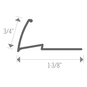 MD PRO 3/4″ Multi-Purpose Aluminum Tapdown - Hammered Silver ( HSI )