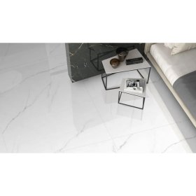 Maxxi Floors 24 x 48 Rectified Porcelain Polished Tile - Snowy Carrara