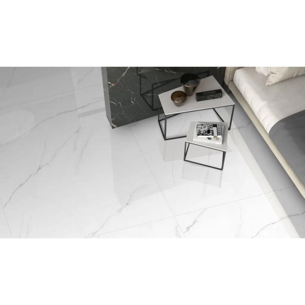 (image for) Maxxi Floors 24 x 48 Rectified Porcelain Polished Tile - Snowy Carrara