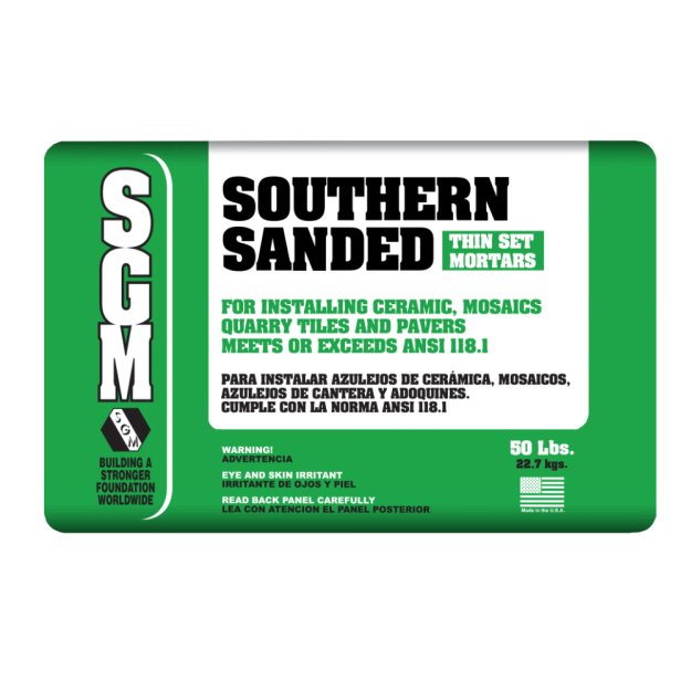 (image for) SGM 737 Southern Sanded Dry-Set Mortar 50 Lbs. - Gray