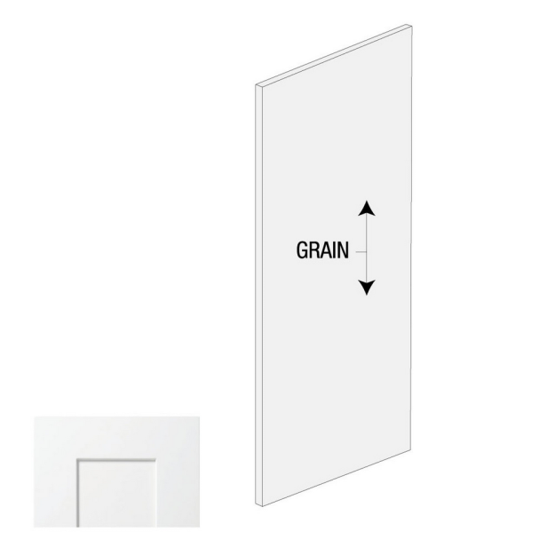 (image for) White Shaker 36" x 96" Stained Plywood - WS-SPW