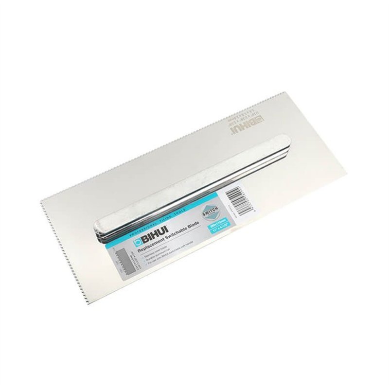 BIHUI PTFFCA Switchable V Notch Carpet Trowel Blade - 1/16\" x 1/16\" x 1/16\"