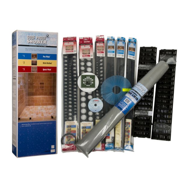 (image for) MARK E. INDUSTRIES SSK-S-701-SCD Ultra Bathtub-to-Shower Conversion Kit w/Pan Liner & Square Drain